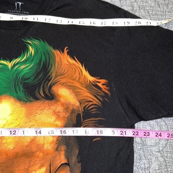 Spirit Halloween IT Black Shirts With Clown Graphic Bundle Size Medium & Large - Picture 5 of 10